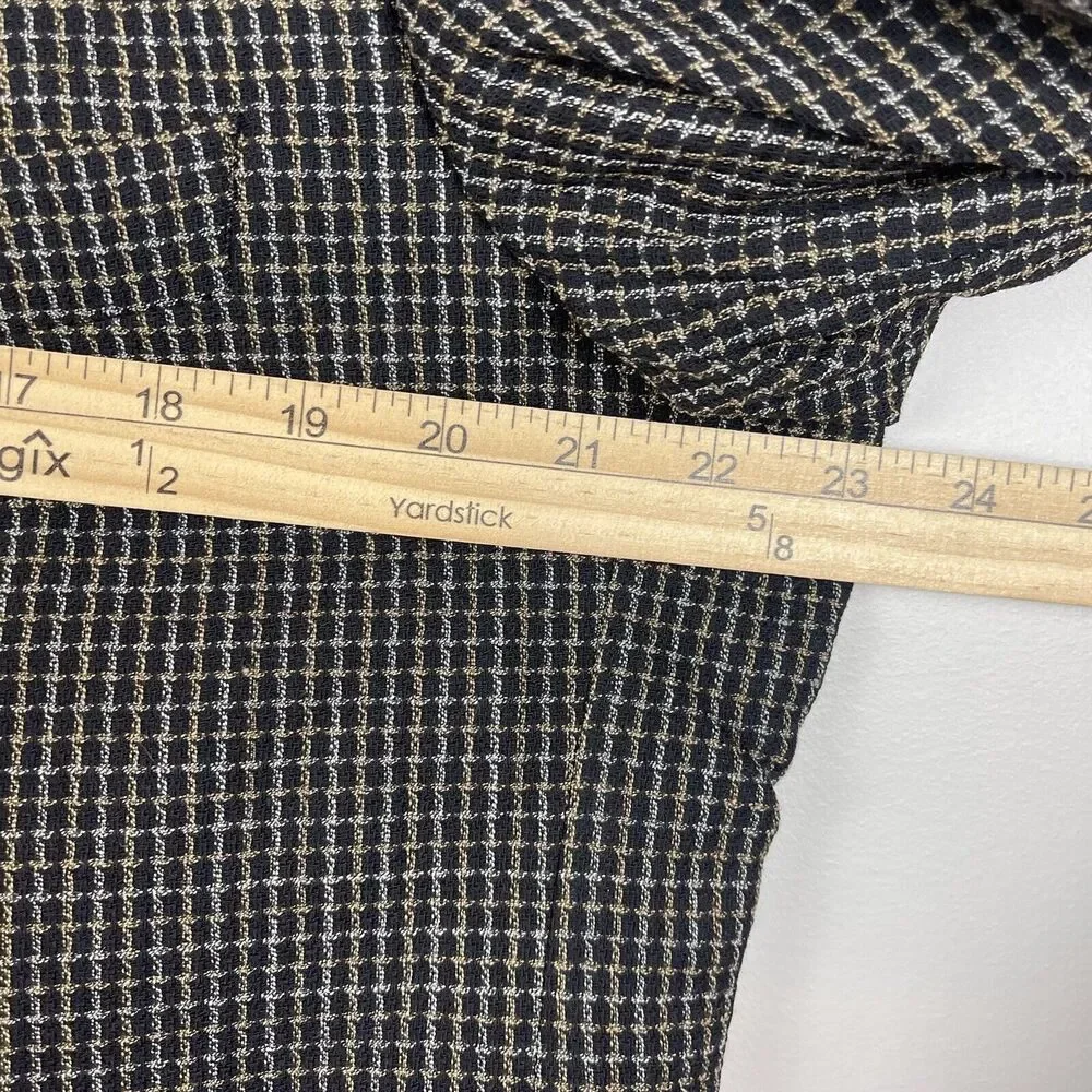 Hugo Boss Blazer Jacket Men 44L‎ Black Brown Schurwolle Virgin Wool Blend Career